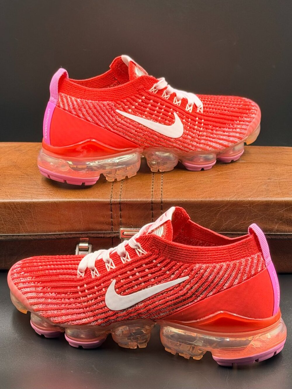 Nike Air VaporMax Flyknit 3 Track Red Magic Flamingo